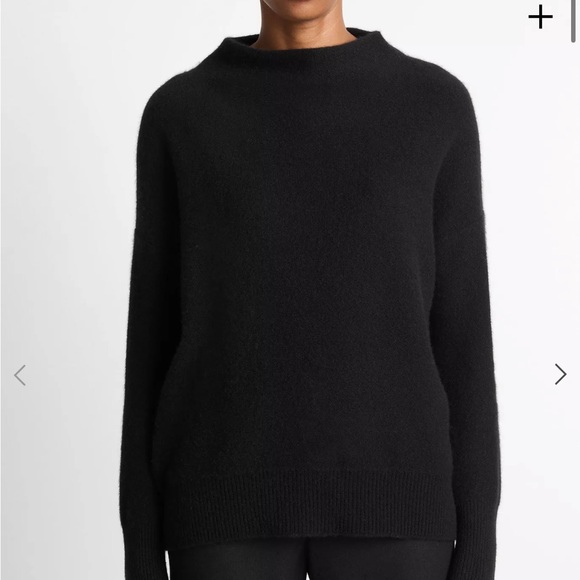 Vince Plush Cashmere Funnel-Neck Sweater